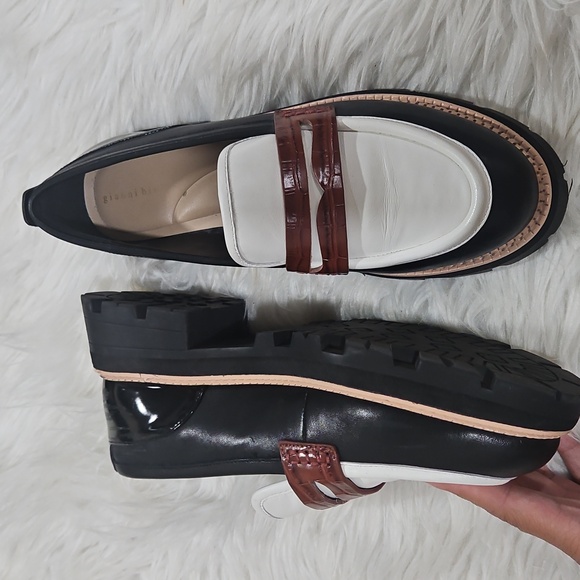 GIANNI BINI Barkley Leather Platform Loafer Size 9 - Picture 4 of 13